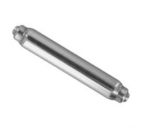 Axe à ressort en acier inoxydable pour rouleau de papier toilette, insert d'arbre de rechange pour support, bobine argentée, 13,5 cm de long