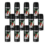 AXE Africa Lot de 12 déodorants en spray avec protection 48H contre les odeurs corporelles sans sels d'aluminium