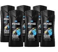 AXE Alaska Lot de 6 gels douche et shampoing 3 en 1 XL pour une fraîcheur et un parfum longue durée pour homme - Pour le corps et les cheveux du visage - Testé dermatologiquement - 6 x 400 ml
