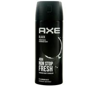 AXE Spray pour Corps Noir 6 X 150ml Déodorant 48H Protection 0% Aluminium Sels