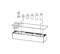 Axe carré rallongé de 25mm - DORMA - 45200407