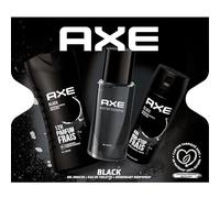 AXE - Coffret Black - 1 eau de toilette de 100ml + 1 déodorant bodyspray de 200ml + 1 gel douche de 250ml - Parfum baies noires & bois de cèdre pendant 48h