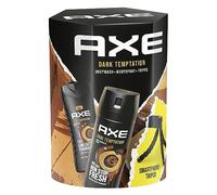 Axe Coffret cadeau Dark Temptation avec spray pour le corps, gel douche et trépied pour smartphone (150 ml + 250 ml)