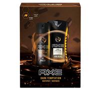 Axe Coffret cadeau Dark Temptation pour un parfum séduisant avec déodorant et gel douche (150 ml + 250 ml)