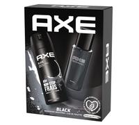 Axe Coffret cadeau Homme Black avec 2 produits, un déodorant bodyspray de 200 ml et une eau de toilette de 100 ml au parfum masculin et frais aux notes de baies noires et de bois de cèdre