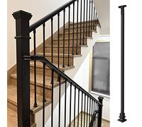 Axe de balustre en fer réglable à angle droit, kit de balustrade d'intérieur avec sabot et connecteur pour rampe d'escalier