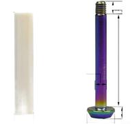 Axe de Galet pour Brompton 8mm 10mm Alliage TC4 | Alliage TC4 pour durable, pour surface lisse, réduit friction, pour changement de vitesse fluide, compatible (ZG41-8mm)