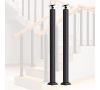 Axe de garde-corps en métal avec support d'angle réglable pour terrasse, marches, sécurité de jardin