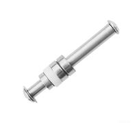 Axe de moulinet de pêche en acier inoxydable et kit d'espacement pour réparation de moulinet de pêche léger argenté 5,5 mm
