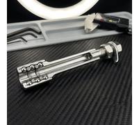 Axe de moyeu de roue de vélo de montagne 140 mm 180 mm Matériau en acier pour roulement de moyeu avant et arrière (F)