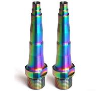 Axe de pédale ultraléger TC4 en alliage pour Speedplay, tige de rechange en titane de 60 g avec options de 73, 76, 78 mm, argent (76 mm coloré)