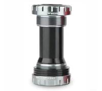 Axe de pédalier creux 68/73 mm, roulement de pédalier intégré pour route et montagne pour vélo, pièce de rechange BB filetée en alliage d'aluminium, arbre central léger (noir)