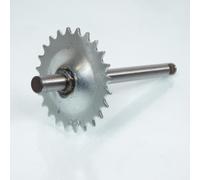 Axe De Pédalier Fdm Pour Mobylette Peugeot 103 24 Dents Zb / Ø16 L 215mm Neuf