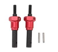 Axe de portail RC en acier trempé, pièces de mise à niveau, arbre d'entraînement de tronçon de portail RC pour chenille 1/10 RC, 2 pièces