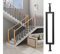 Axe de rampe en métal, système de balustrade d'escalier à monter soi-même, poteau de balustres pour terrasse, porche, marches, jardin, rénovation d'escaliers extérieurs