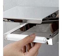 Axe de rechange pour rouleau de papier toilette, support à ressort, matériau plastique (blanc)