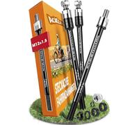 Axe de Roue avec Adaptateur d'axe de vélo, Adaptateur d'axe de Roue M12 x 1.5 mm, Longueur de Tige réglable, axe de Roue Compatible avec la Plupart des attelages de remorque de vélo