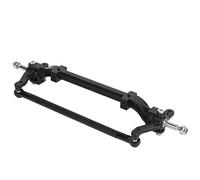 Axe de Roue de Bielle de Guidon Avant sans Puissance en Alliage D'aluminium pour Voiture de Camion Tracteur RC Série 1/14 (Noir)