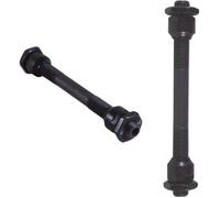 Axe de roue de moyeu de vélo RMS - Longueur 145mm - Diamètre 10mm - Noir/Argent - BMX VTT