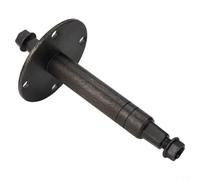Axe de roue intermédiaire pour vélo Tianxin pour vélo, tige de pédale de rechange en métal avec écrous, pièce d'équipement de fitness noir (20 mm x 165 mm)