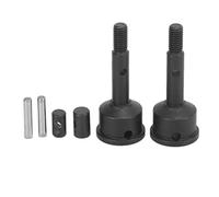 Axe de Roue RC en Acier, Arbre d'entraînement de Remplacement, Haute dureté, Durable, Installation Facile pour Voiture TRAXXAS UDR 1/7 RC, Ensemble de 2 pièces (Noire)