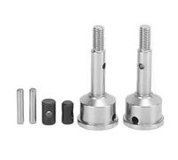 Axe de Roue RC en Acier, Arbre d'entraînement de Remplacement, Haute dureté, Durable, Installation Facile pour Voiture TRAXXAS UDR 1/7 RC, Ensemble de 2 pièces (Argent)