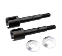 Axe de Roue RC Metal 101228, 2 pièces, for HPI Racing 1/10, for Camion Bullet 3.0 St/MT(Zwart)