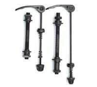 Axe de serrage rapide pour vélo, 1/2 pièces pour essieu de roue arrière, moyeu de roue adapté pour vélo de course, VTT, avec roulements de moyeu de 25 mm (noir) (avant + arrière)