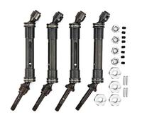 Axe de transmission d'arbre d'entraînement arrière avant CVD en métal, arbre d'entraînement RC pour SLASH, conception de tête d'entraînement universelle de haute précision avec (Argent)