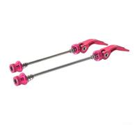 Axe de vélo à dégagement rapide, design en alliage d'aluminium, robuste et léger pour toutes vos aventures en VTT (rouge)