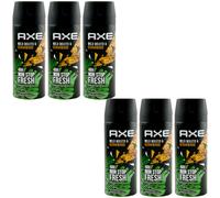 Axe Déodorant Body Spray Sauvage Mojito 6 X 150ml À 48H Heures Protection 0%