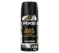AXE - Déodorant Homme Black Vanilla - Collection Prestige - Spray Anti-transpirant - fraîcheur 72h non-stop - parfum vanille orange et bois de santal - 150ml
