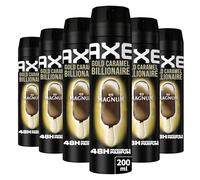 AXE Déodorant Homme Spray 48h Magnum Gold Caramel Billionnaire 6x200ml