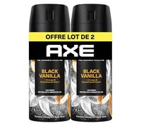 AXE Déodorant Homme Spray Anti-Transpirant Black Vanilla - Collection Prestige - Fraîcheur 72h non-stop - Parfum vanille orange et bois de santal - lot de 2x150ml