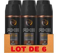 Axe Déodorant Homme Spray Antibactérien, Dark Temptation, Fraîcheur 48h, Pour sentir bon toute la journée, Contre les mauvaises odeurs (Lot de 6x150ml)
