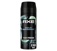 AXE Déodorant Homme Spray Aqua Bergamot Collection Prestige 150ml | 72h de Protection Anti-Odeurs,Collection Parfum Prestige,Vanille Orange & Bois de santal,2x Plus d’Actifs Anti-Odeurs au Zinc