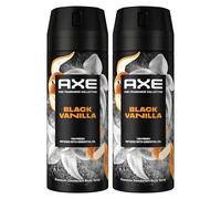 AXE Déodorant Homme Spray Anti-Transpirant Black Vanilla - Collection Prestige - Fraîcheur 72h non-stop - Parfum vanille orange et bois de santal - lot de 2x150ml