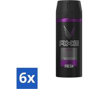 Axe - Déodorant Spray Corps - 48hrs Fresh - Excite - 150 ml - Value pack - 6 pièces