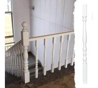 Axe d'escalier carré de rechange en bois - Balustres élégants avec fixations de montage pour rampe de terrasse et installation de garde-corps - Améliorez votre décoration d'intérieur