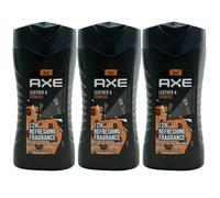Axe Douche Cuir & Cookies 3 X 250ml 3in1 -body -face -hair - 12h Rafraîchissant