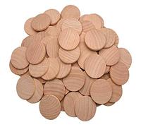 AXE Faucille 3,8 cm (50-pcs/100-pcs/200-pcs) Naturel masseur Superba Inachevé en bois de bois rond, CES pièces de monnaie les limites sont Infinies.