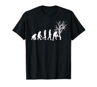 Axe Forester T-Shirt Tronçonneuse Evolution Bûcheron Abattage Noir Coupe Classique Manche Courte Homme S