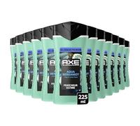 AXE - Gel Douche - Collection Prestige - Aqua Bergamot - 12h de fraîcheur - Parfum infusé aux huiles essentielles de bergamote et sauge - Agents hydratants 100% d’origine végétale - lot 12x225ml