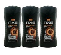 Axe Gel Douche DARK TEMPTATION 3 X 250ML Parfum: Chocolat Noir 12H Fraîcheur