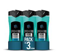 Axe Gel douche et shampoing 3 en 1 Ice Chill XL pour le corps, le visage et les cheveux donne un parfum spectaculaire sous la douche 3 x 400 ml