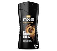 AXE - Gel Douche Homme 5en1 Dark Temptation - 24h Hydratant - 87% d'Ingrédients d'origine naturelle - parfum chocolat gourmand - 400ml