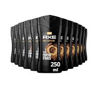 AXE - Gel Douche Homme 5en1 Dark Temptation - 24h Hydratant - 87% d'Ingrédients d'origine naturelle - parfum chocolat gourmand (lot de 12x 250ml)