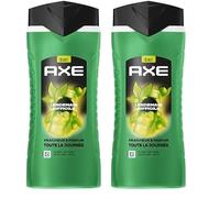 AXE - Gel Douche Homme 5en1 - Lendemain Difficile - 24h Hydratant - 87% d'Ingrédients d'origine naturelle - Parfum frais d'agrumes - 400ml (Lot de 2)