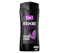 AXE - Gel Douche Homme 5en1 Provocation - 24h Hydratant - 87% d'Ingrédients d'origine naturelle - parfum noix de coco & poivre noir - 400ml