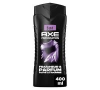 AXE Gel Douche Homme 5en1 Provocation 400ml | Nettoie Corps, Visage, Cheveux, Barbe & Aisselles, 24h de Parfum & Fraîcheur, Noix de Coco & Poivre Noir, Elimine les Odeurs